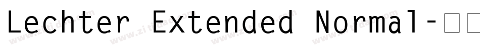 Lechter Extended Normal字体转换